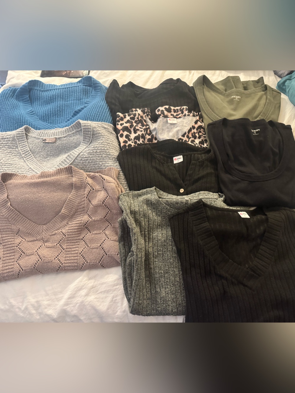 Old Navy Olive Ribbed Womens Top